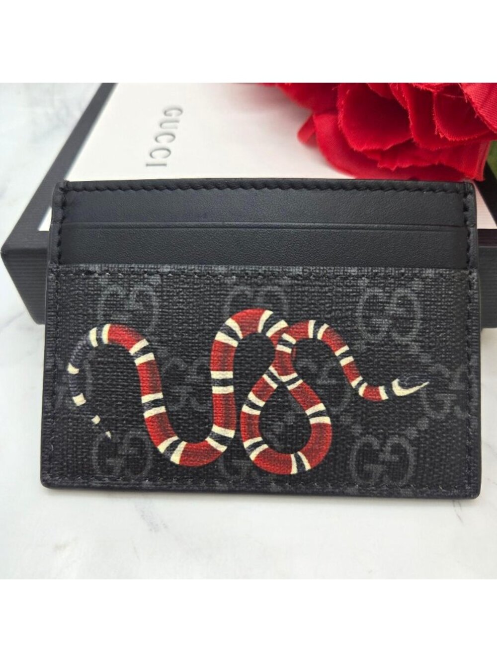 Gucci King Snake Card Case